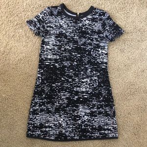 Black and white T-shirt dress